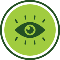 icône représentant un œil qui brille pour indiquer une amélioration de l'apparence physique
